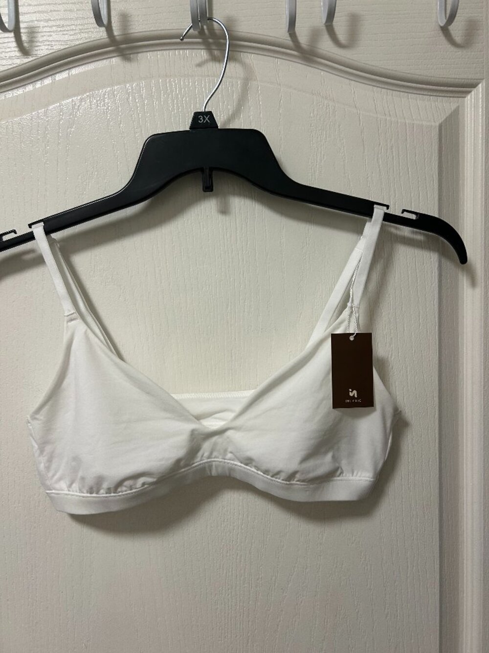 Inlyric White Triangel Bralette, Size L